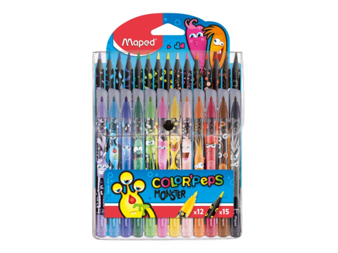 Rechizite Școlare - Set coloriaj Maped Color'Peps Monsters