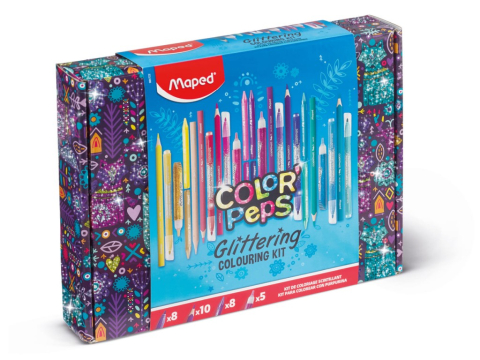 Rechizite Școlare - Set coloriaj Maped Glitter 31 piese