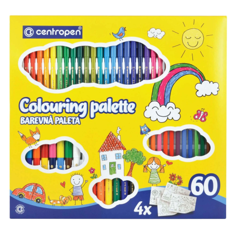 Rechizite Școlare - Set colouring palette kids 60 piese centropen