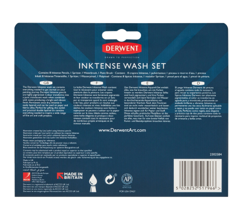 Set complet desen professional inktense cutie metal derwent [1]