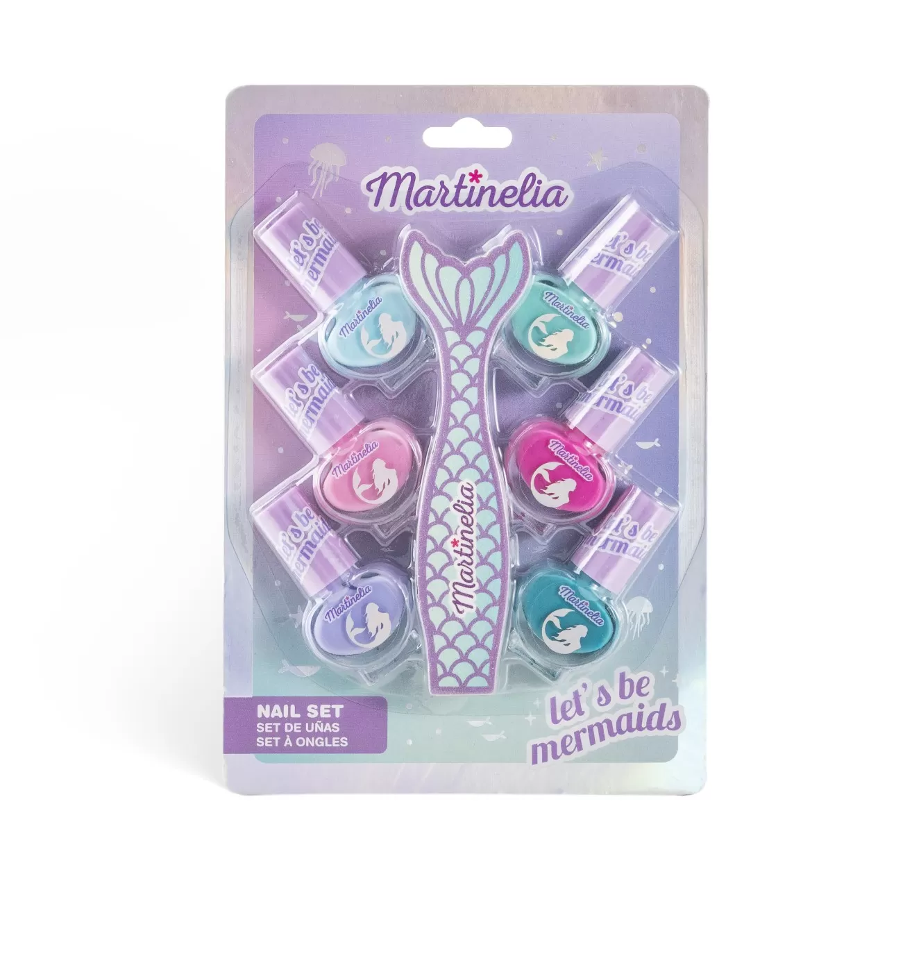Jucării și Jocuri pentru copii - Set complet pentru unghii, Martinelia, Let's be Mermaids, varsta de la 3 ani la +15 ani