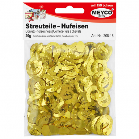 Art & Craft si Artizanat - Set confetti potcoave norocoase, pentru activitati craft, 20 gr