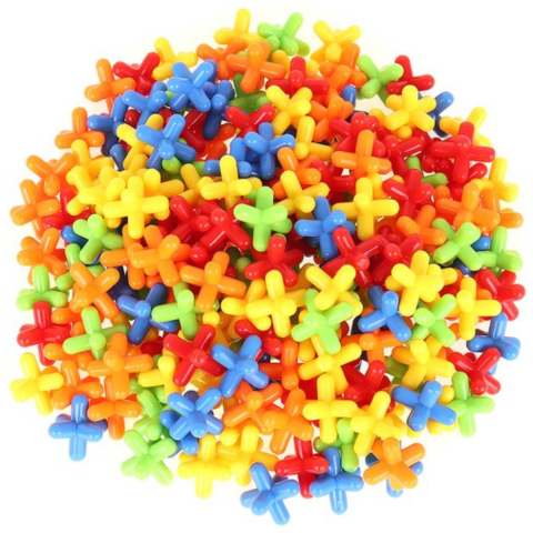 Set constructie copii 408 piese | paie si conectori | jucarie 3D STEM [5]