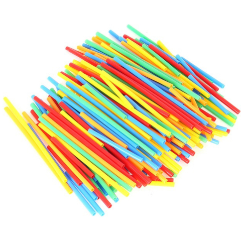 Set constructie copii 408 piese | paie si conectori | jucarie 3D STEM [6]