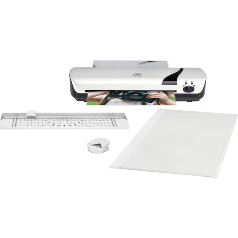 Mașini de birou și accesorii - Set craft gbc 4 in 1 alb,laminator a4 inspire+, trimmer, rounder, folii laminare a4