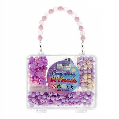 Set creatie accesorii margele bratari MegaCreative, tip gentuta, 532404, 13x12x2cm, +6 ani [2]