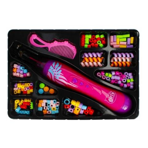 Set creatie impletit par (creator, piepten, accesorii) MegaCreative Jewelry, 524069, set 140 buc [1]