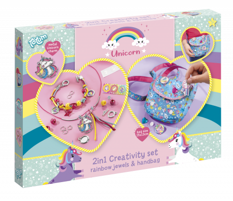 Art & Craft si Artizanat - Set creativ 2 in 1 - Bijuterii & gentuta unicorni