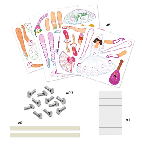 Set creativ Balerine, Djeco Fata, varsta 3 - 6 ani, 6 - 9 ani [3]