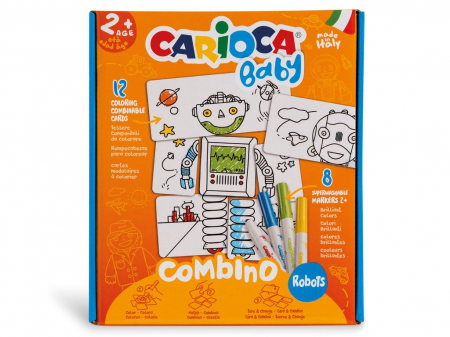 Art & Craft si Artizanat - Set creativ Carioca Baby 2+ Robots