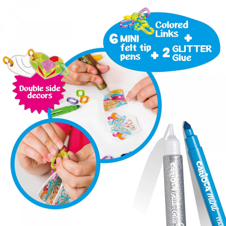 Set Creativ pentru copii Carioca Bijoux Fashion, coloreaza bijuterii. [1]