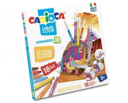 Set articole creative Carioca Create & Color - KANGAROO 3D. [0]