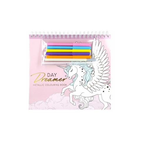 Set creativ - Carte cu activitati, Day Dreamer, cu 5 carioci, 1 liner, Starpak, 497701 [1]