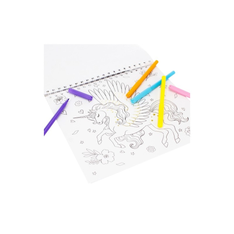 Set creativ - Carte cu activitati, Day Dreamer, cu 5 carioci, 1 liner, Starpak, 497701 [5]
