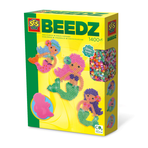 Seturi creative pentru copii - Set creativ copii Beedz - Creare sirene cu margele de calcat, copii varsta 5 ani+,8 ani+