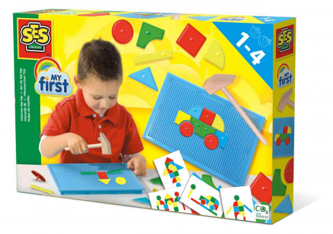 Art & Craft si Artizanat - Set creativ cu forme din plastic si ciocan