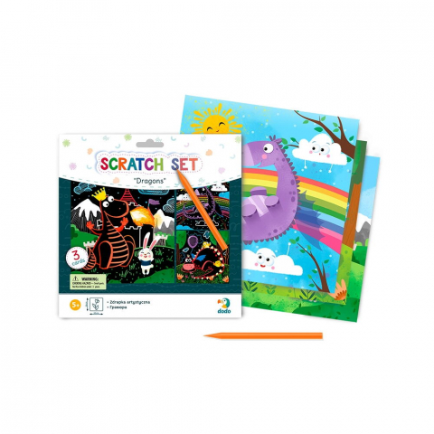 Art & Craft si Artizanat - Set creativ de razuit - Dragoni