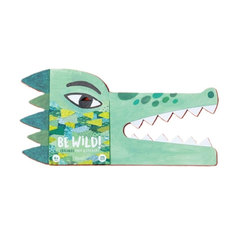 Îmbrăcăminte și accesorii - Set creativ DIY Masca pentru copii Crocodil, Londji Baiat, Fata, varsta 3 - 6 ani, 6 - 9 ani