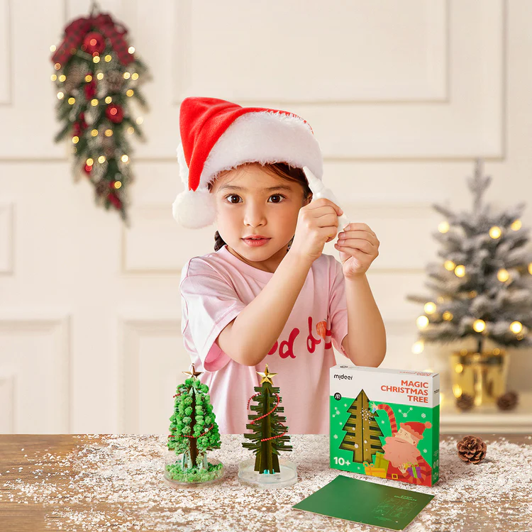 Brad Magic de Craciun MiDeer - Set STEM creativ cu sare pentru copii 6+ [4]