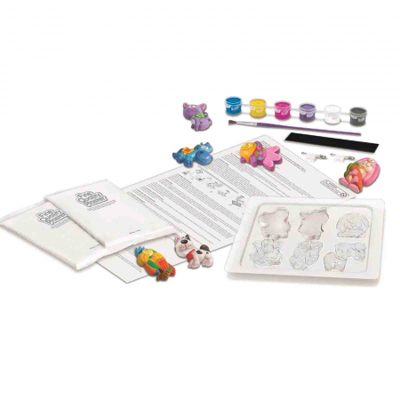 Set creativ, figurine ceramice de pictat, cu magnet de frigider [2]