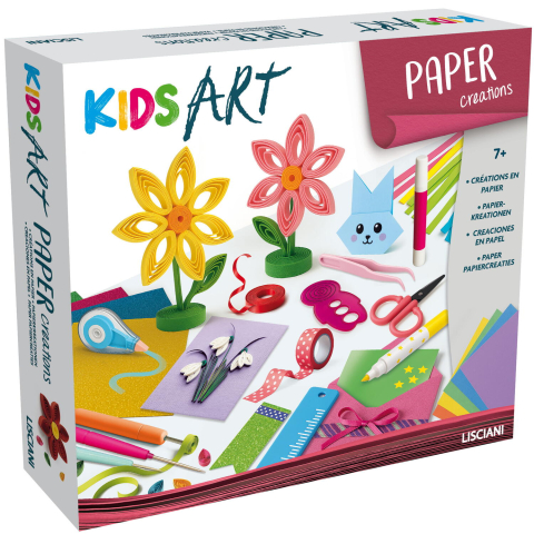 Art & Craft si Artizanat - Set creativ KIDS ART - Decoratiuni din hartie