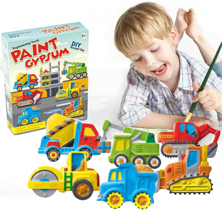 Kit creare figurine din ipsos pentru pictat - Masini - Micostore.ro [2]