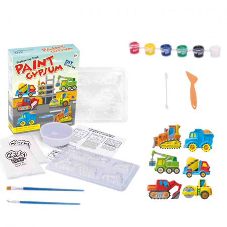 Kit creare figurine din ipsos pentru pictat - Masini - Micostore.ro [1]