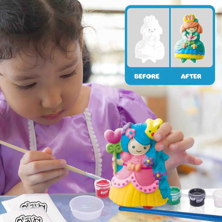 Set creativ, figurine ceramice de pictat, Printese - Micostore.ro [2]