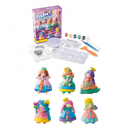 Set creativ, figurine ceramice de pictat, Printese - Micostore.ro [1]