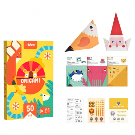 Jucării și Jocuri pentru copii - Mideer - Set creativ pentru copii, Origami din hartie - Micostore.ro