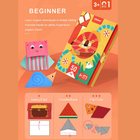 Mideer - Set creativ pentru copii, Origami din hartie - Micostore.ro [1]
