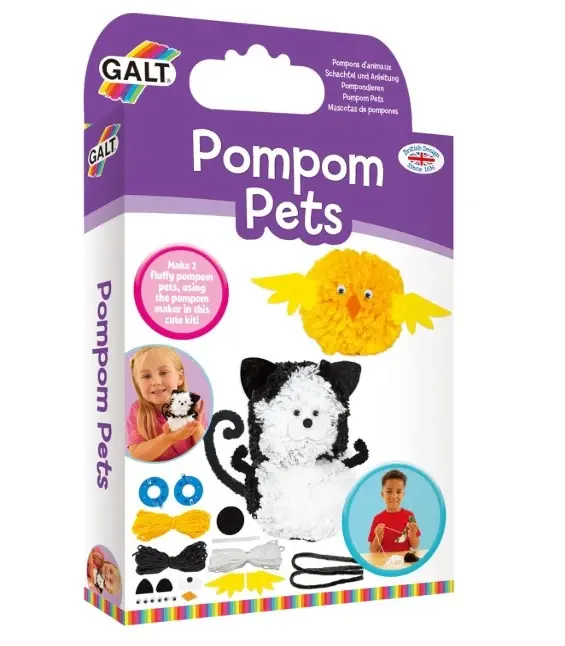 Art & Craft si Artizanat - Set creativ - Pompoane cu animalute