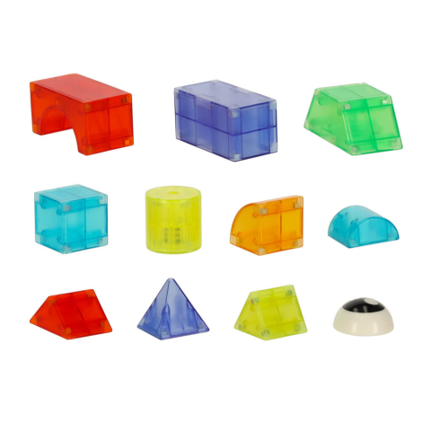 Cuburi magnetice 3D cu LED – Set 34 piese de constructie interactive pentru copii [2]