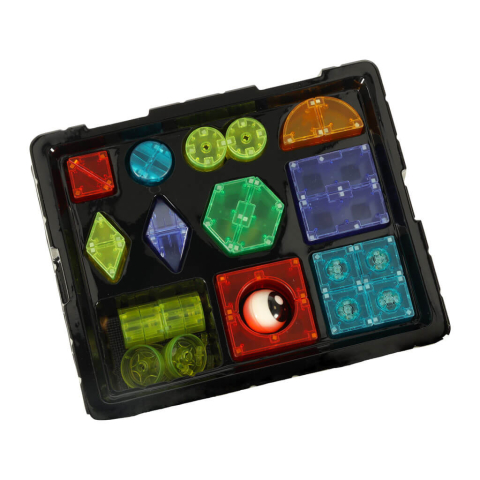 Cuburi magnetice 3D cu LED – Set 34 piese de constructie interactive pentru copii [1]
