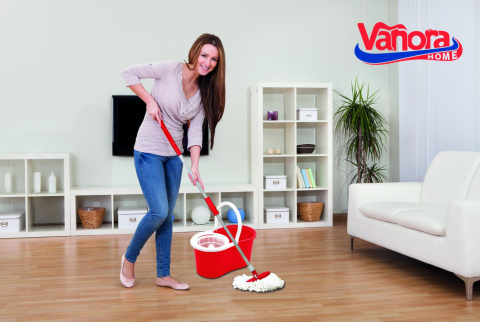 Set curatenie primo,mop rotativ 360,rosu,vanora home [4]