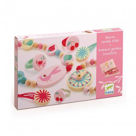 Set cutie de bijuterii roz, pentru fetite - Djeco [2]