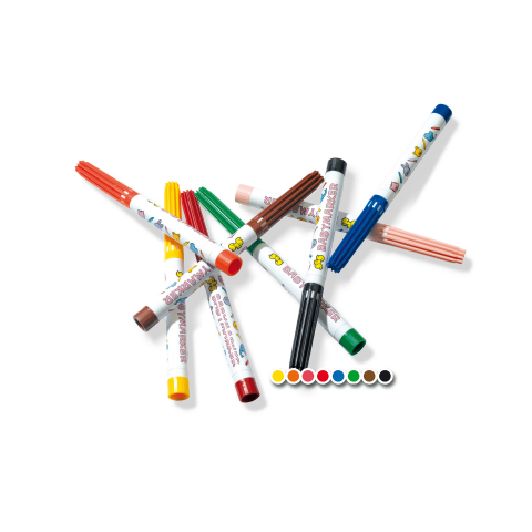 Set de 8 markere colorate de jucarie pentru copii  varsta 1 an+,3 ani+,6 ani+,8 ani+ [1]