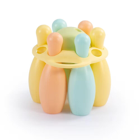 Jucării și Jocuri pentru copii - Set de bowling pastel - 6 popice (19 cm)