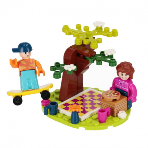 Set de constructie Alleblox Girls World - in parc la picnic- AB6027 / 547907, 45 piese, 6+ [1]