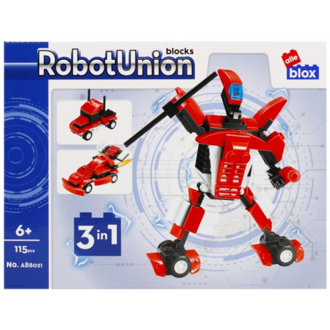 Jucării și Jocuri pentru copii - Set de constructie Alleblox Robot Union - robot M 3 in 1 diverse modele, 6+