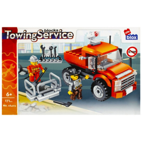 Jucării și Jocuri pentru copii - Set de constructie Alleblox Towing Service - camion de depanare - AB4013 / 478251, 171 piese, 6+