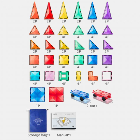 Mideer - Set de constructie magnetic, 100 piese - Micostore.ro [5]