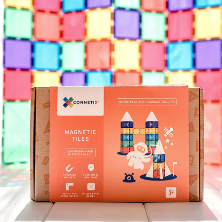 Set de constructie magnetic, 40 piese, Rainbow - Micostore.ro [4]