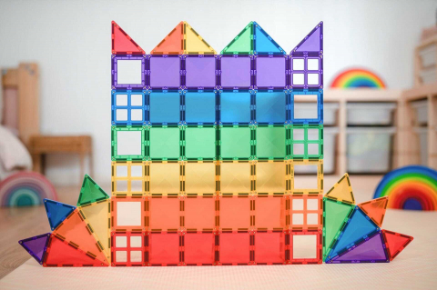 Set Constructie Magnetic Connetix Rainbow Starter Pack 60 Piese [6]