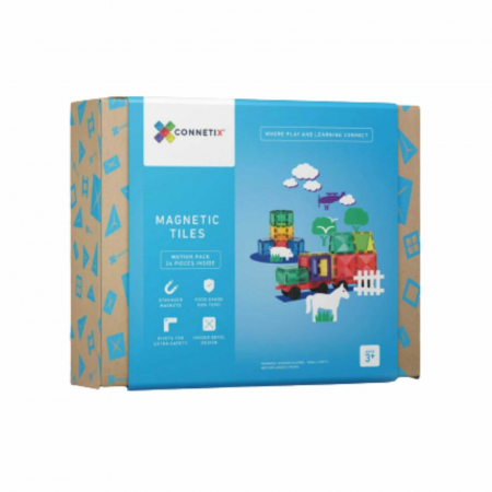 Jucarii interactive copii - Connetix - Set de constructie magnetic, 24 piese - Micostore.ro