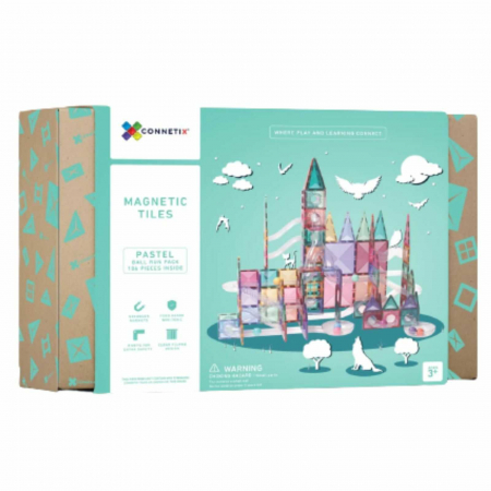 Jucării STEM, Știință şi Experimente - Connetix - Set de constructie magnetic, 106 piese - Micostore.ro