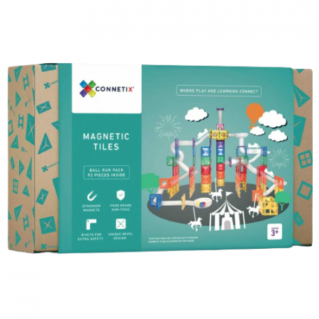 Jucării STEM, Știință şi Experimente - Connetix - Set de constructie magnetic, 92 de piese - Micostore.ro