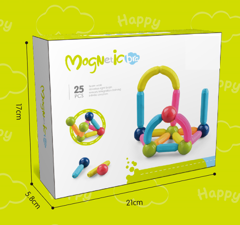 Set de constructie magnetic - Forme 3D (25 piese) [1]