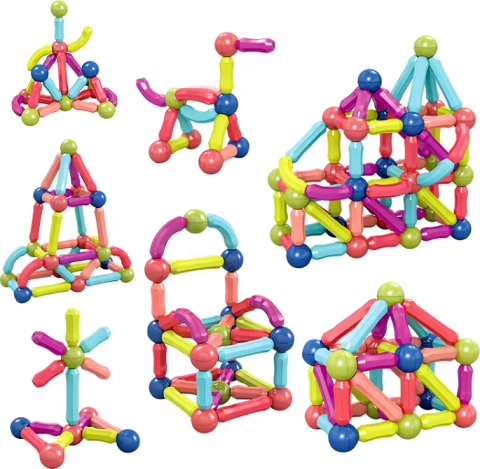 Set de constructie magnetic - Forme 3D (84 piese) [2]