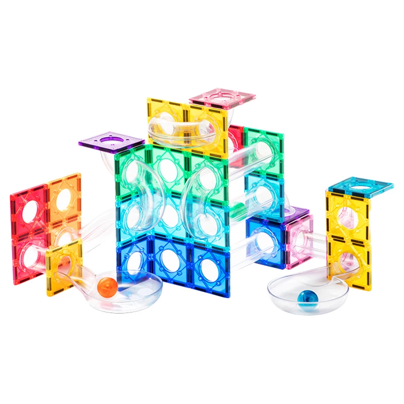 Set de constructie magnetic, marble run, 100 piese [1]